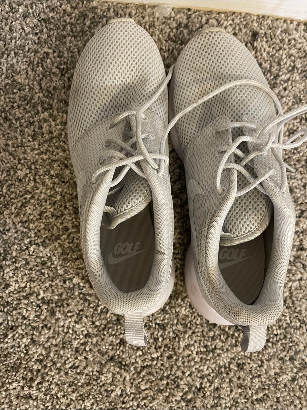 Nike Golf Women's Light Gray Mesh Athletic Sneakers - Picture 5 of 7